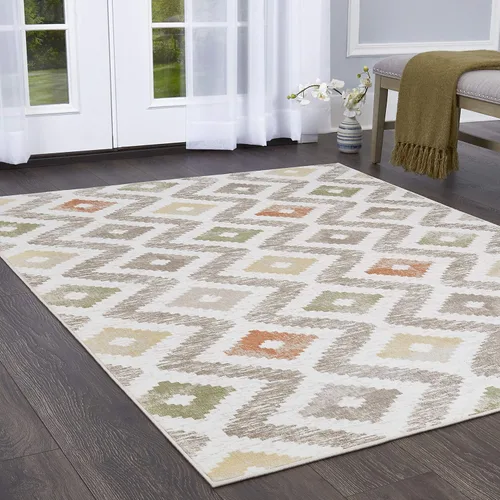 Vista 11 de Home Dynamix Melrose Maritza - Alfombra de pasillo, 2 x 7 pies, azul/marfil