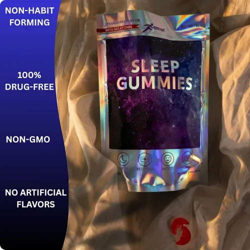 Vista 8 de Vemax Sleep Gummies - Gomitas de melatonina para adultos, 10 mg, L-teanina, magnesio, lavanda, bálsamo de limón y ashwagandha, apoyo