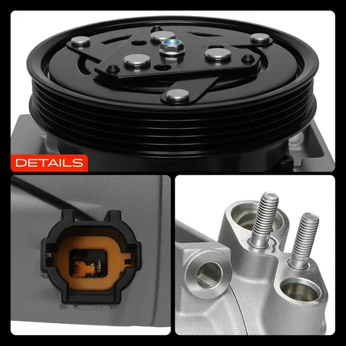 Vista 9 de A-Premium Compresor de A/C con embrague compatible con Infiniti QX4 3.3L 1997-1998, Nissan Pathfinder 3.3L 1996-1998