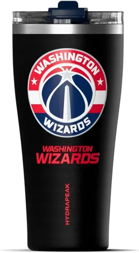 Vista 31 de Hydrapeak Atlanta Hawks - Botella de agua de acero inoxidable aislada al vacío de 30 onzas con licencia oficial de la NBA, con tapa con popote, a
