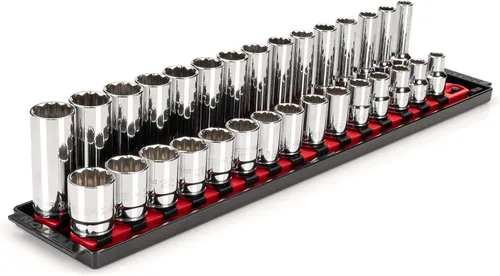 Vista 10 de TEKTON Juego de llaves de vaso de 12 puntos con accionamiento de 1/2 pulgada, 15 piezas SHD92104