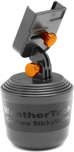 Vista 18 de WeatherTech CupFone, Soporte Universal de Portavasos para Teléfono en Coches – Ajuste Ajustable y Seguro con Acceso Abierto para Carga – Compatible