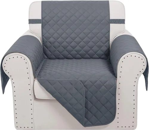 Vista 77 de Fundas para Silla Reclinable Reversibles Funda de Sofá para Mascotas Protector de Muebles Lazy Boy (Silla 23'', Beige/Beige)