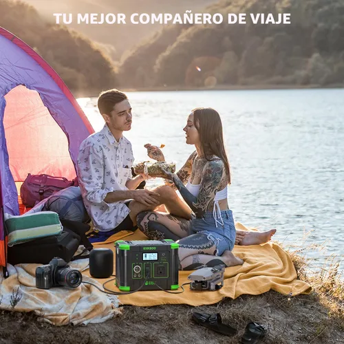 Vista 6 de EBL Generador solar portátil de la central eléctrica de 330W 288.6Wh para Verde