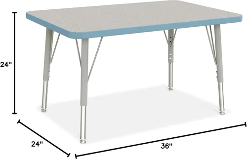 Vista 2 de Jonti-Craft Mesa de actividades rectangular de 24 x 36 pulgadas, altura E