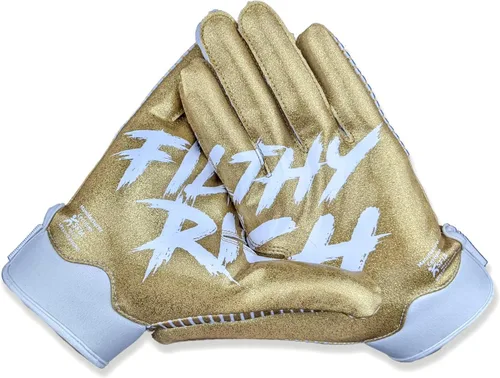 Vista 20 de Battle Sports - Guantes de fútbol americano para receptor abierto con dorso de mano, ultraadherentes y con agarre, antideslizantes, para adultos