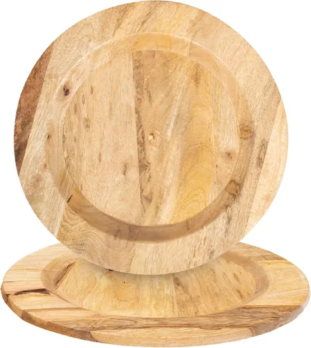 Vista 11 de Plato de servir, plato de madera de mango, platos únicos de madera de mango, platos hechos a mano de primera calidad, elegantes platos de servir