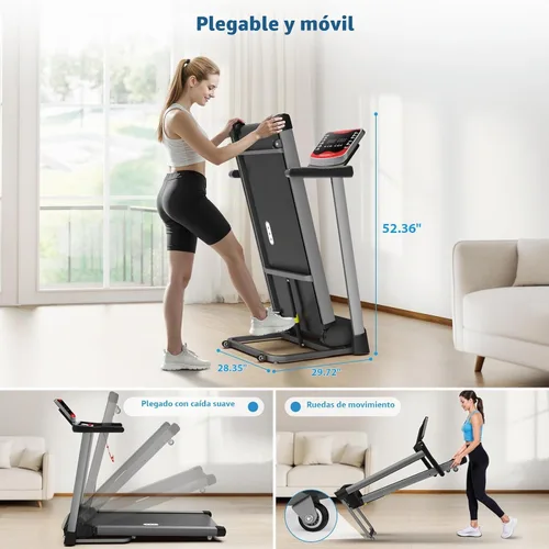 Vista 7 de CIIHI Treadmill with Auto Incline - 450 LBS Capacity Treadmill for Home Gym