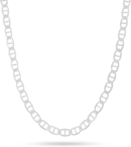 Vista 9 de Pori Jewelers - Collar de cadena de eslabones de plata de ley 925 (2mm, 3mm, 3.5mm, 5.5mm)