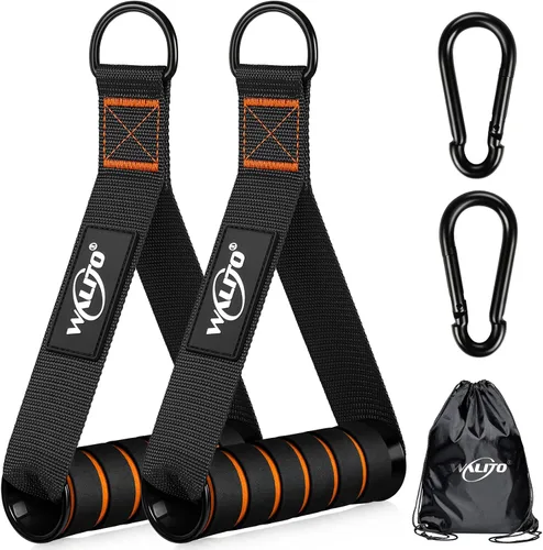 Vista 8 de Manijas de Ejercicio WALITO, Reemplazo de Accesorios de Cable para Equipo de Gimnasio en Casa, Sistema de Poleas, Pilates, Bandas de Resistencia