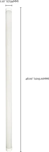 Vista 6 de Satco S49977 14 vatios 120-277 voltios; iluminación de tubo lineal LED T8 de 4 pies; base mediana G13 bi pin; 4000 K blanco frío; 2200 lúmenes; tipo
