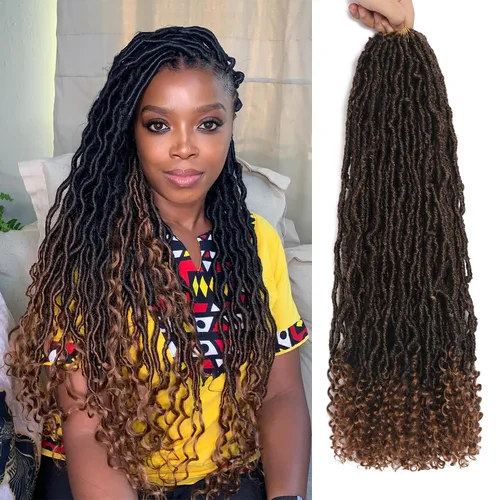 Vista 46 de Extensiones de cabello de ganchillo de 12 pulgadas de pelo sintético de ganchillo 1B, extensiones de cabello de ganchillo suaves