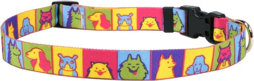 Vista 5 de Yellow Dog Design Collar para perro con graffiti, tamaño grande, 18 a 28 pulgadas Perro Graffiti
