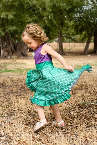 Vista 3 de Little Adventures Vestido de princesa sirena