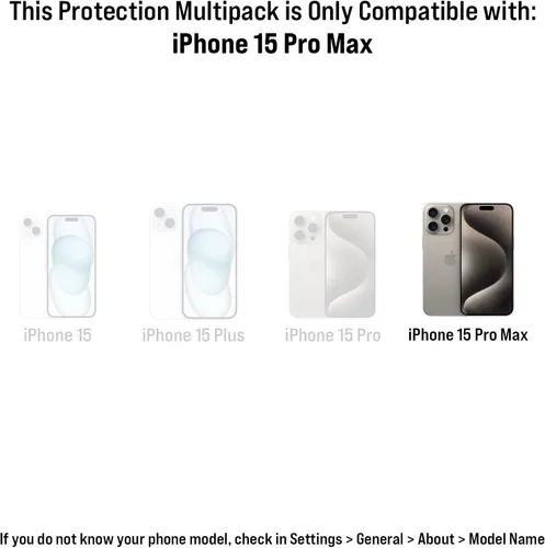 Vista 63 de Scooch Protector de pantalla 5 en 1 para iPhone 11 (paquete de 3) con protector de lente de cámara (paquete de 2) vidrio templado 9H de alta