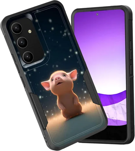 Vista 22 de Funda para Galaxy A15 5G, doble capa híbrida resistente a prueba de golpes, policarbonato duro, silicona suave, TPU, funda protectora para Samsung
