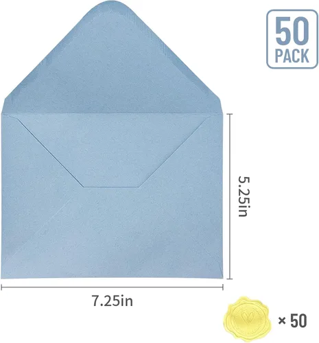 Vista 87 de Sobres de papel especiales (azul, 5 x 7)