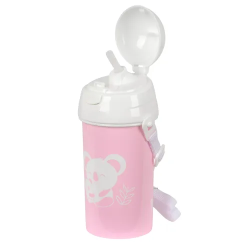 Vista 3 de Botella de Agua Safta Koala Rosa PVC 500 ml