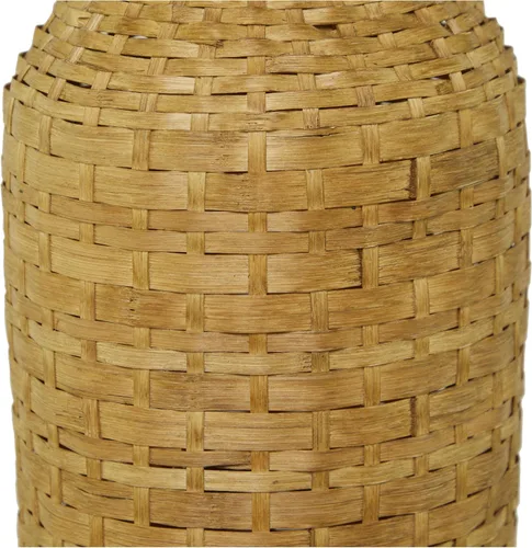 Vista 2 de Deco 79 Jarrón decorativo de madera de bambú para centro de mesa, florero para decoración del hogar, 9 x 9 x 48 pulgadas, marrón