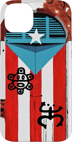 Vista 15 de Funda con diseño de bandera de Puerto Rico Coqui Sun Taíno, Boricua Pride Cover Case para iPhone 17