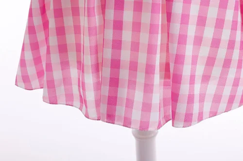 Vista 6 de Disfraz rosa para niñas, disfraz de Halloween, cosplay, fiesta de cumpleaños con accesorios