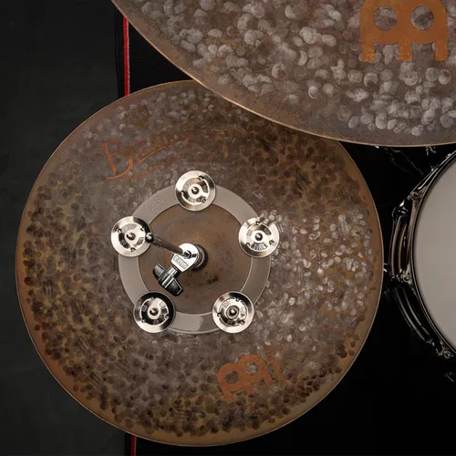 Vista 11 de Meinl Platillos Ching Ring Pandereta Jingle Efecto - NO HECHO EN CHINA Hihat/Crash/Ride/Stack/Effects, Stainless Steel, Bright Tone, No