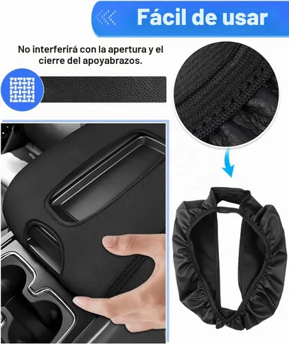 Vista 5 de Autorder Funda de consola central para Chevy Silverado/GMC Sierra 1500 2500 3500 2014-2018, accesorios funda para reposabrazos antiarañazos