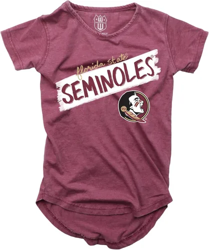 Vista 25 de Wes and Willy NCAA - Camiseta Burnout para niñas S/S