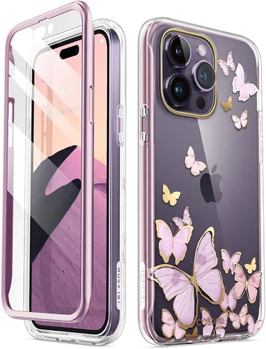 Vista 11 de i-Blason Cosmo Series - Funda para iPhone 14 Pro de 6.1 pulgadas (versión 2022), funda protectora delgada de cuerpo completo con protector