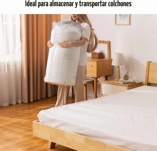 Vista 6 de Bolsa de vacío para colchón, bolsas de almacenamiento al vacío de 86 x 39 pulgadas, bolsas de vacío de gran tamaño, bolsas reutilizables