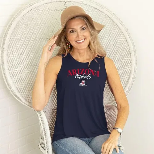 Vista 5 de Flying Colors Apparel NCAA - Camiseta sin mangas de cuello alto para mujer