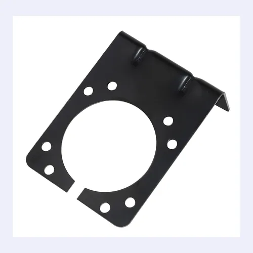 Vista 6 de Oyviny Soporte de Montaje de Enchufe de Remolque de RV de 7 Vías, Soporte de Montaje de Metal para Uso General, Incluye Tornillos y Tuercas