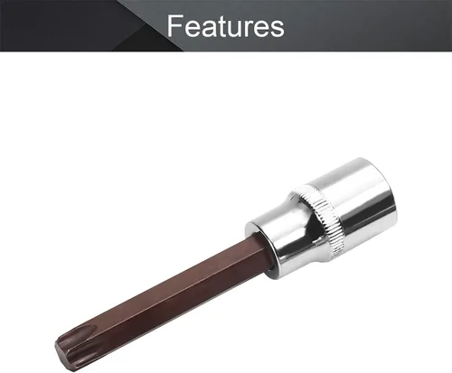 Vista 85 de Utoolmart 1/2" Drive x 0.551 in largo Hex Bit Socket, métrico, S2 y Cr-V acero 1pcs