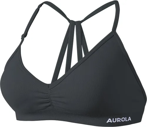 Vista 8 de AUROLA Mercury - Sujetadores deportivos para entrenamiento, atléticos, extraíbles, acolchados, sin espalda, con tirantes, mínimo, ombliguera