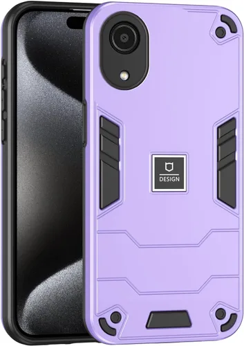Vista 111 de Funda compatible con Redmi A1, compatible con Redmi A2 2 en 1 [PC dura + TPU], funda de teléfono negra