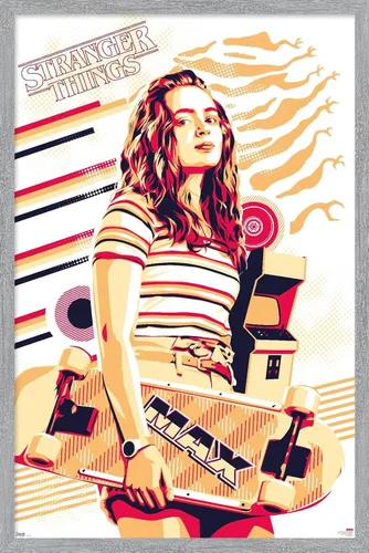 Vista 18 de Trends International Netflix Stranger Things: Season 3 - Póster de pared máximo, 14.725 x 22.375 pulgadas, versión enmarcada de madera de granero
