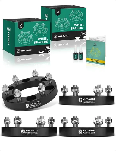 Vista 13 de YHTAUTO Espaciadores de rueda de 6x5.5 pulgadas de 1 pulgada compatibles con modelos INFINITI, Nissan, QX4, QX56, Frontier, Armada, Pathfinder