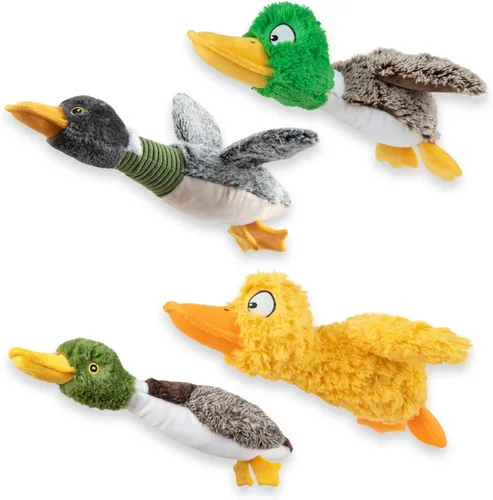 Vista 59 de Best Pet Supplies Juguetes chirriantes para perros con tela suave y duradera para mascotas pequeñas, medianas y grandes, juguete interactivo
