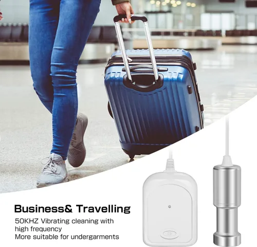 Vista 5 de BlumWay Máquina limpiadora de joyas, limpiador ultrasónico portátil para el hogar, máquina de limpieza ultrasónica profesional para joyas, diamantes