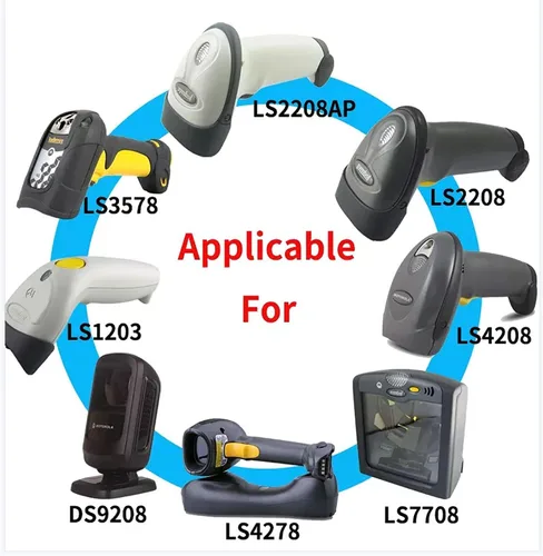 Vista 6 de Cable USB para escáner de código de barras Symbol Zebra Motorola, cable USB a RJ45, CBA-U01-S07ZAR LS2208-SR DS2208 DS8178 LS1203 LS4208 DS4208