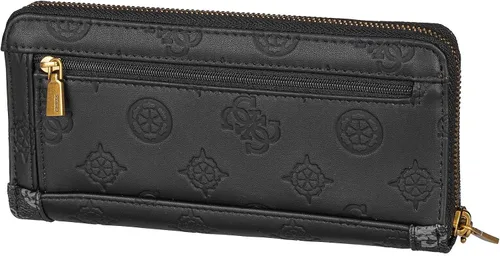 Vista 2 de Guess Abey SLG Large Zip A, Women's Bi-Fold Wallet, Black Logo Multi