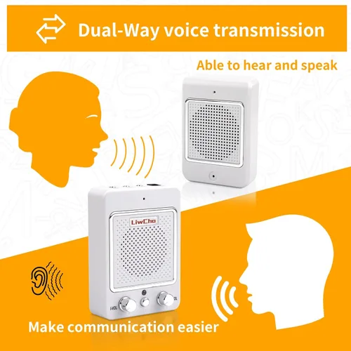 Vista 4 de Sistema de intercomunicación de altavoz de ventana, intercomunicador de contador de ventana de doble vía con cable, altavoz de alta potencia