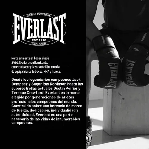Vista 7 de Everlast Elite 2 Boxing Gloves Women, Men, Heavy Bag Black/Gold 16oz