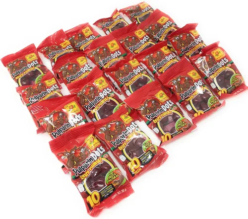 Vista 3 de PulparinDots Sabor Tamarindo Extra Caliente 20 Piezas