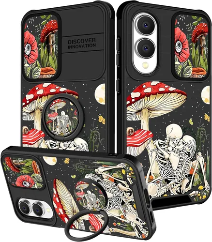 Vista 132 de Funermei para Samsung Galaxy Z Flip 4 Funda - Funda de Teléfono Bonita para Mujeres y Niñas con Mariposas Bonita Estética Femenina Diseño