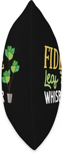 Vista 2 de Fiddle Leaf Fig Ficus Lyrata Care Tree Plant Soil Indoor Throw Pillow