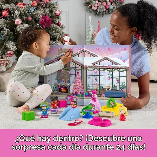 Vista 3 de Fisher-Price Calendario de Adviento de Little People Barbie