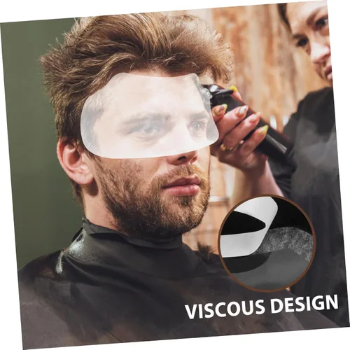 Vista 9 de Beavorty 50 piezas de protector de ojos para corte de cabello, protector de maquillaje transparente para salón de belleza, uso doméstico, fácil