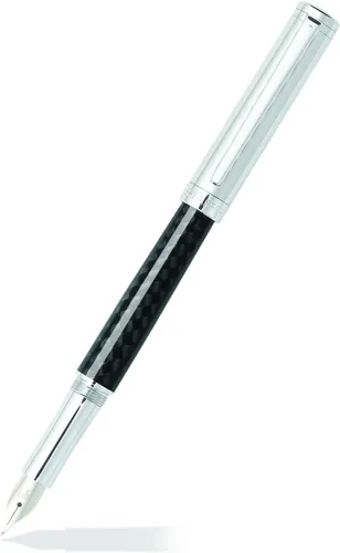 Vista 16 de Sheaffer Pluma estilográfica Intensity Onyx con ribete cromado y punta mediana