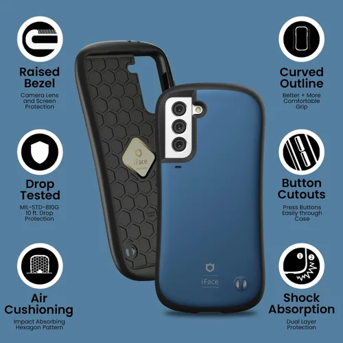 Vista 3 de iFace Funda de primera clase [compatible con Galaxy S22] – Linda funda a prueba de golpes de doble capa [carcasa rígida con parachoques] fundas